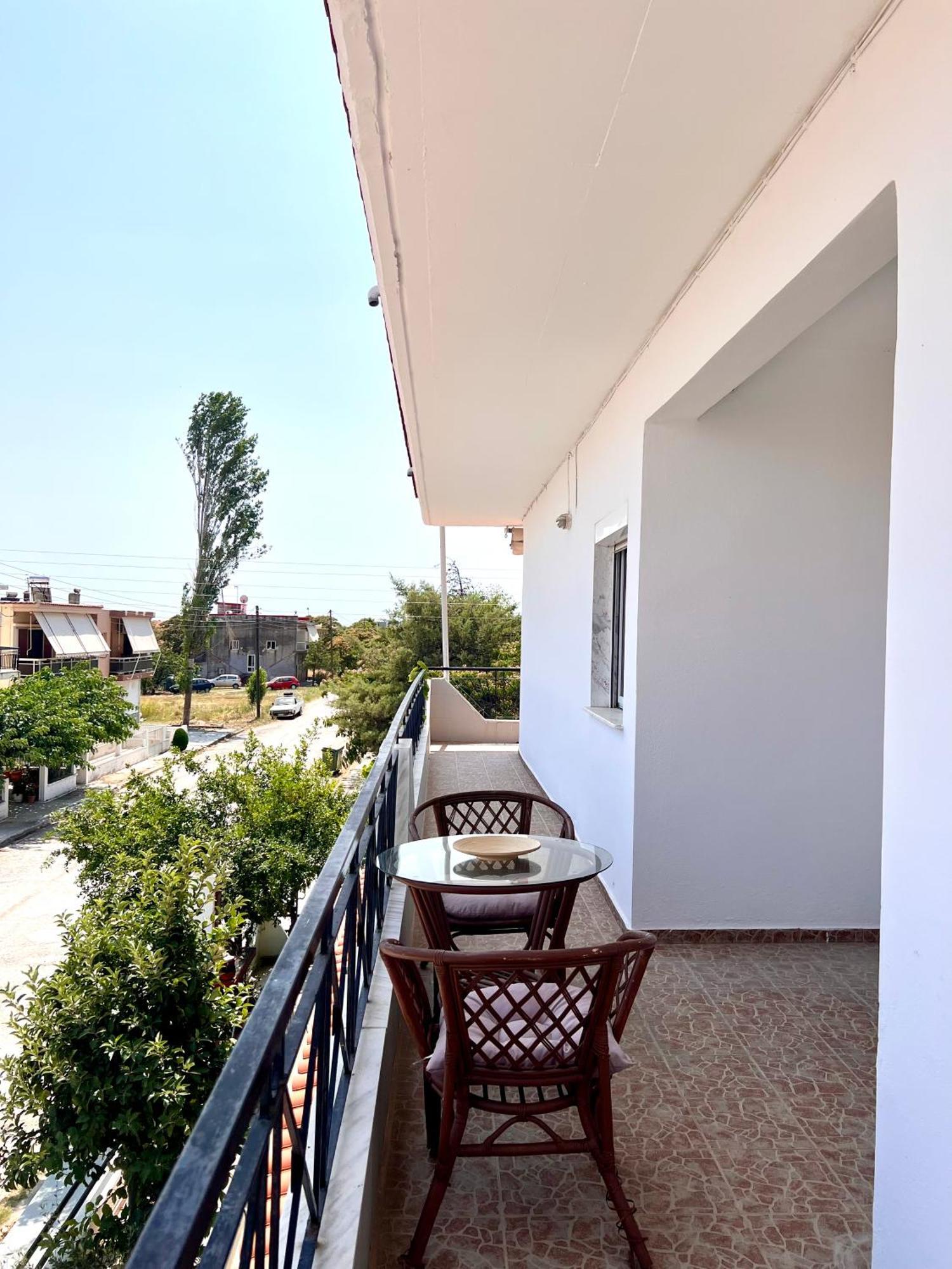 Dimitra House Entire Apartment With Balcony And View Pherrai Zewnętrze zdjęcie